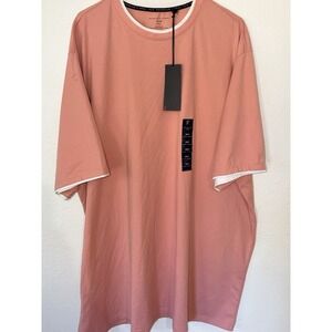 NWT Shaquille ONeal 3X 3XLT Big and Tall Rosette Mens Casual T Shirt